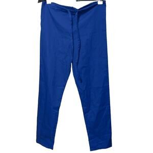 Scrubaid Women's Blue Elastic &Drawstring Four Way Stretch Scrub Pants Size XS